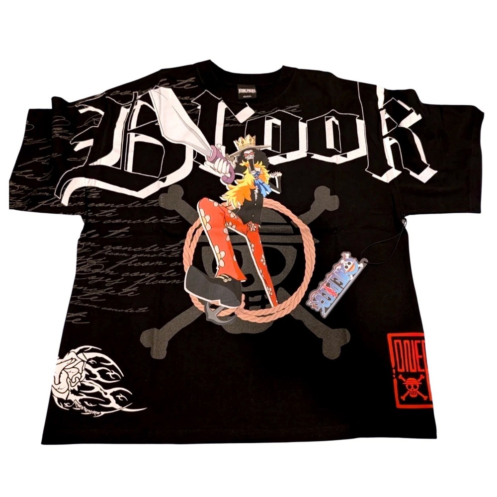 Civil Regime x One Piece Brook Blade 199X Oversized Tee Black Large L NEW
